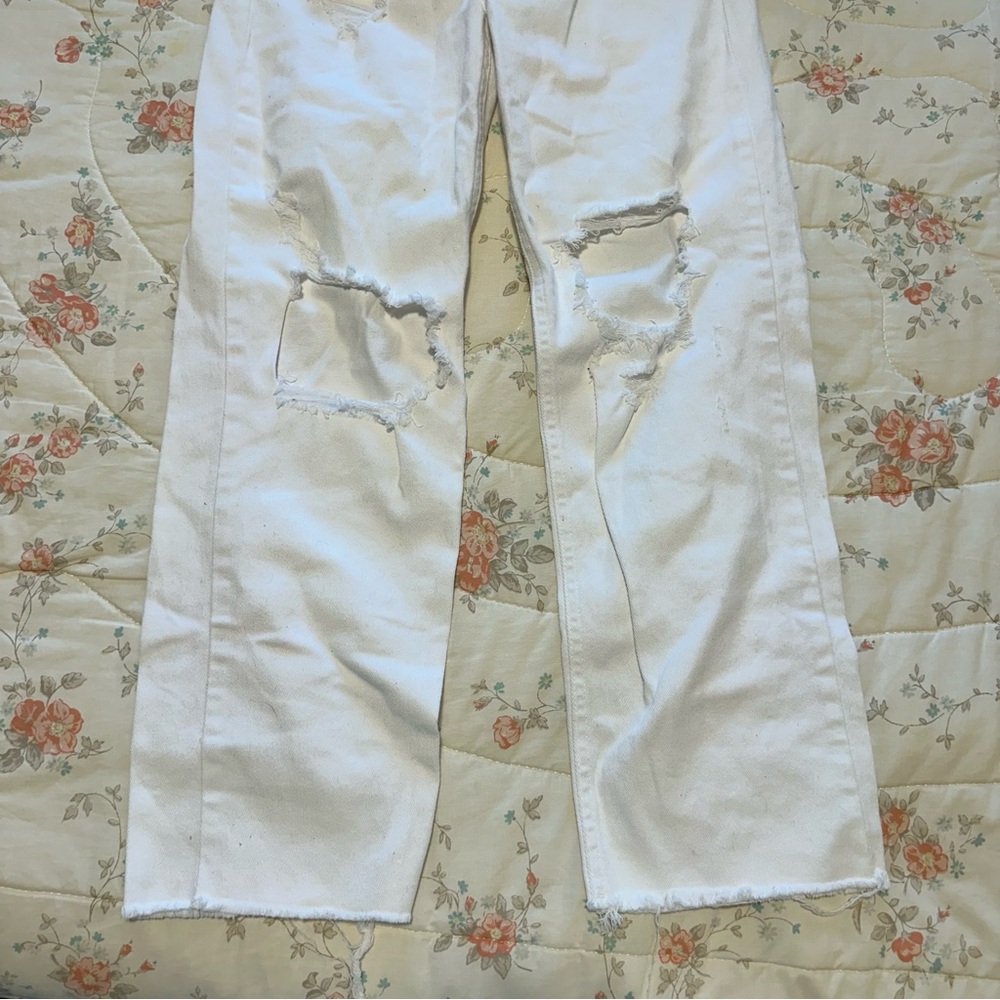 White Distressed Target Jeans - Picture 3 of 3